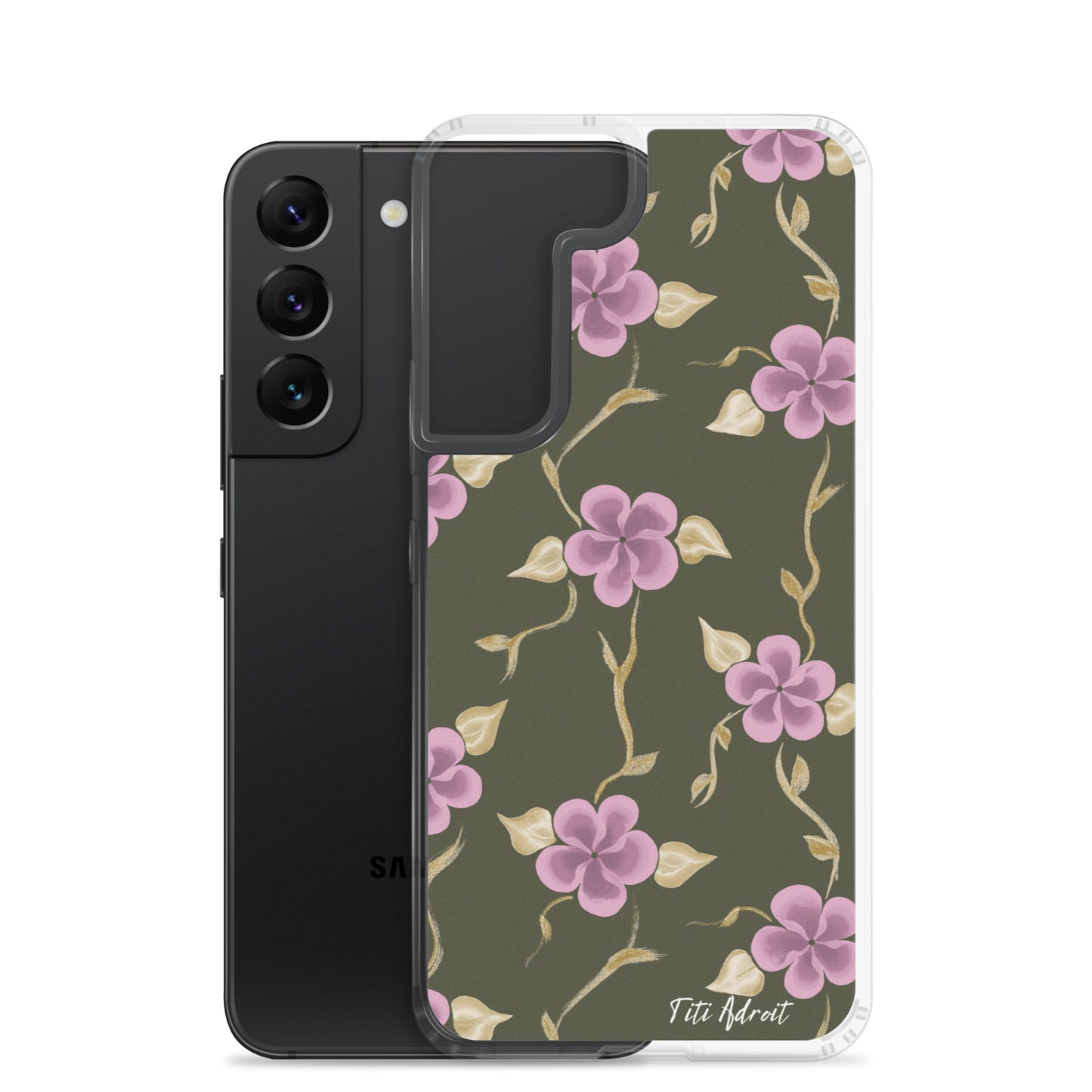 Brunnette_Grape_Flower_Clear_Phonecase_Samsung