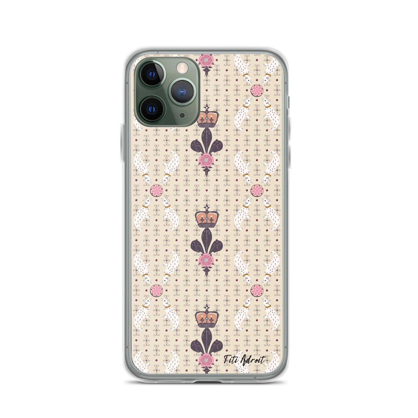 Royal_Cream_Ferret_Clear_Phonecase_iPhone