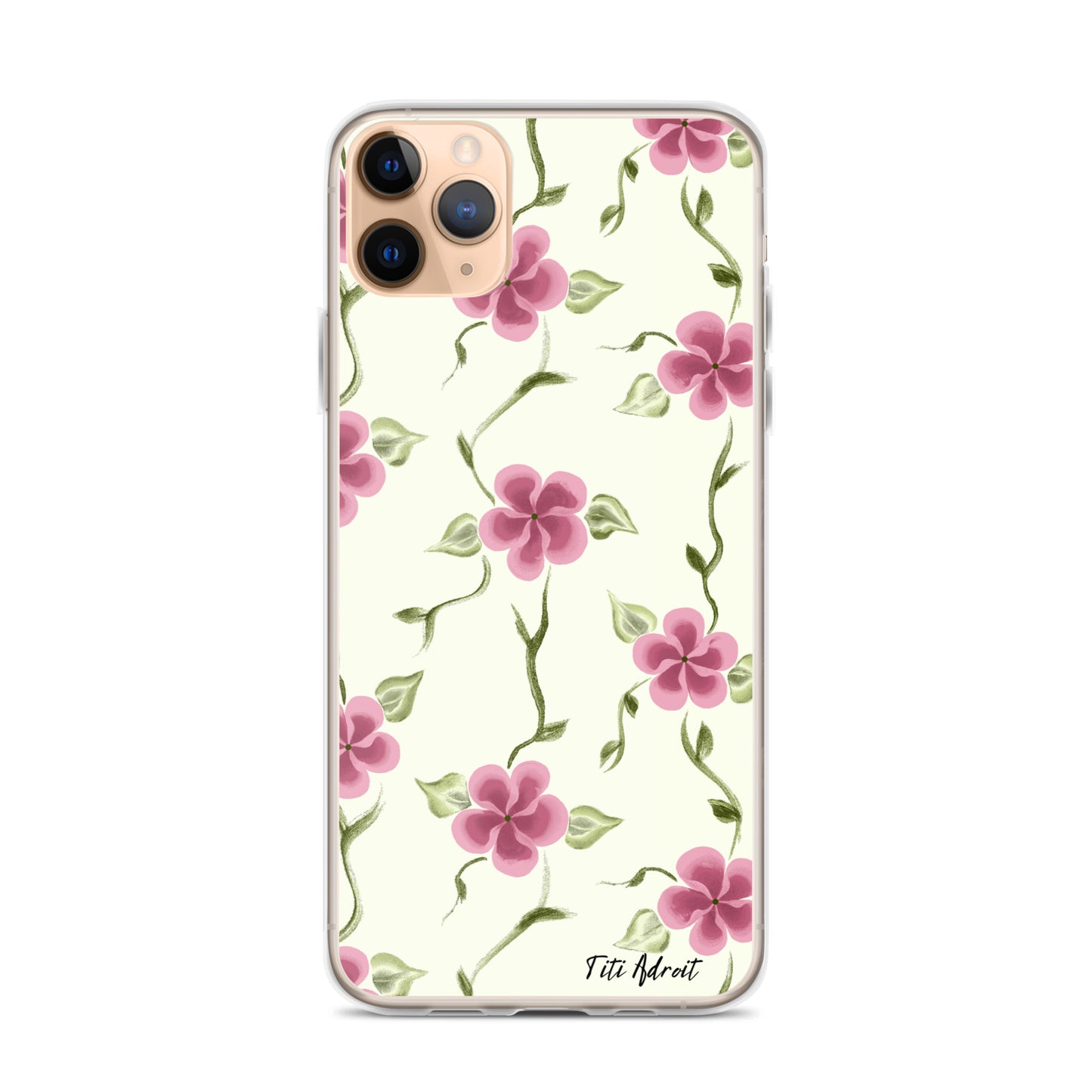 Berry_Cream_Flower_Clear_Phonecase_iPhone