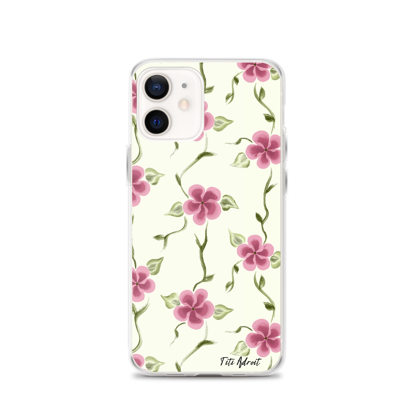 Berry_Cream_Flower_Clear_Phonecase_iPhone