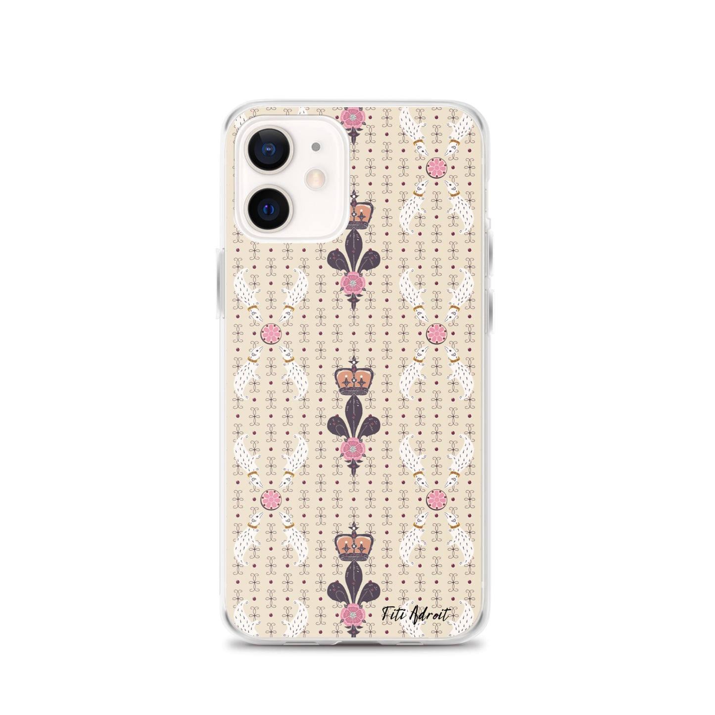 Royal_Cream_Ferret_Clear_Phonecase_iPhone