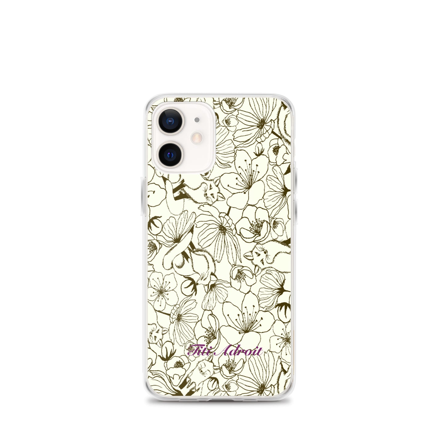 Fox_Flowers_Maohogany_Pearl_Clear_i_Phonecase_iPhone