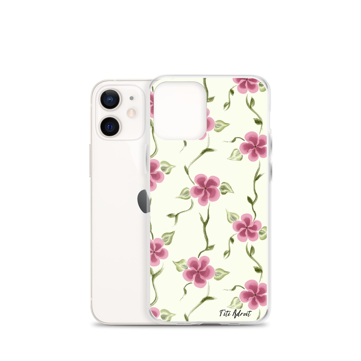 Berry_Cream_Flower_Clear_Phonecase_iPhone