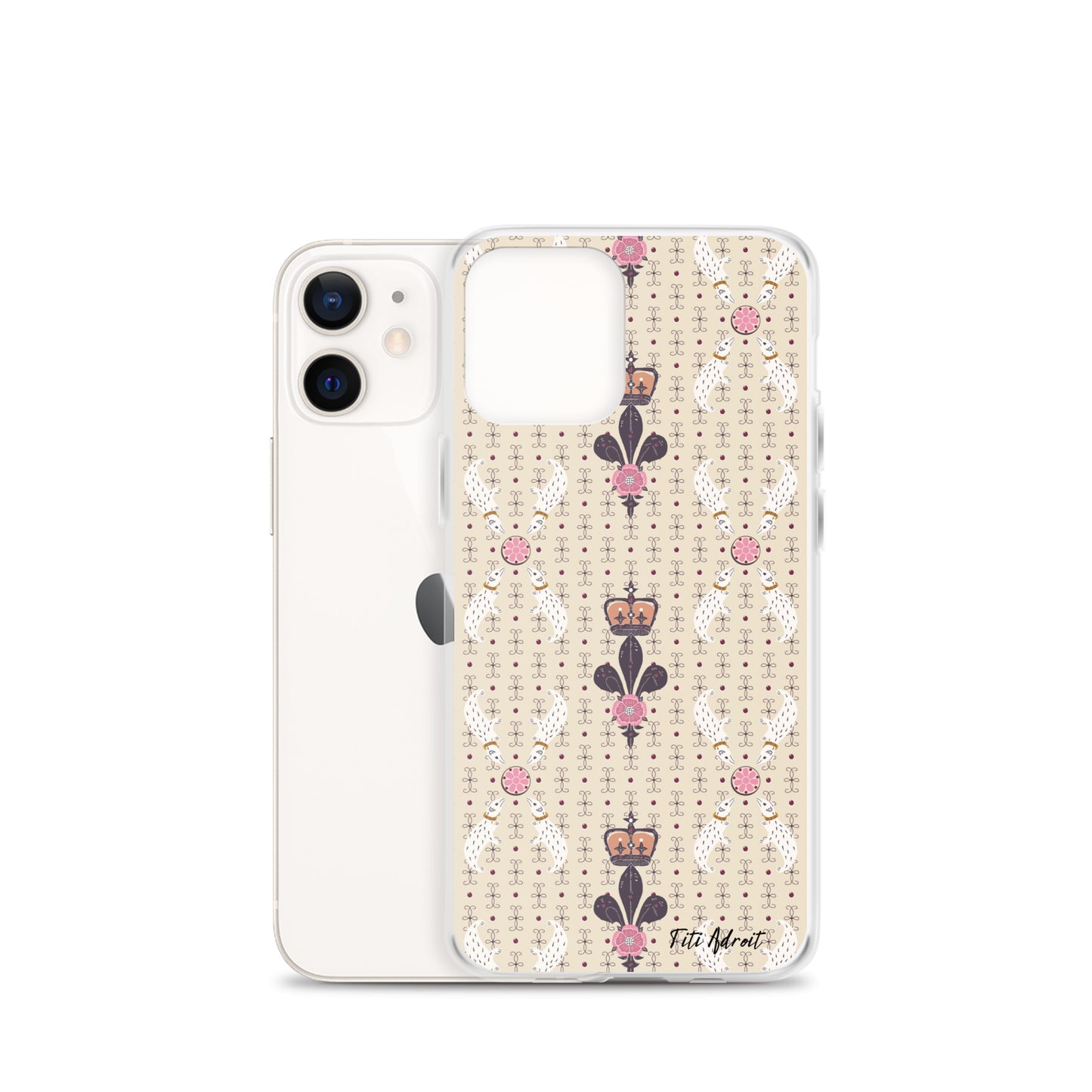 Royal_Cream_Ferret_Clear_Phonecase_iPhone
