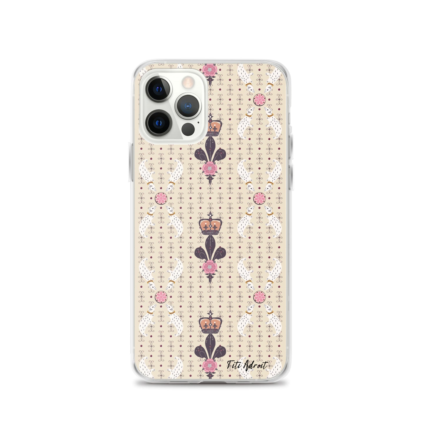 Royal_Cream_Ferret_Clear_Phonecase_iPhone
