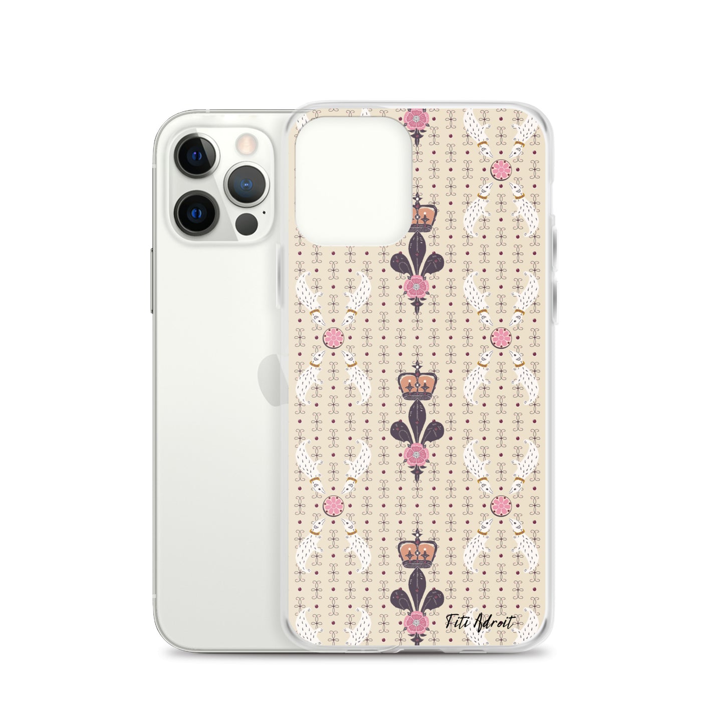 Royal_Cream_Ferret_Clear_Phonecase_iPhone