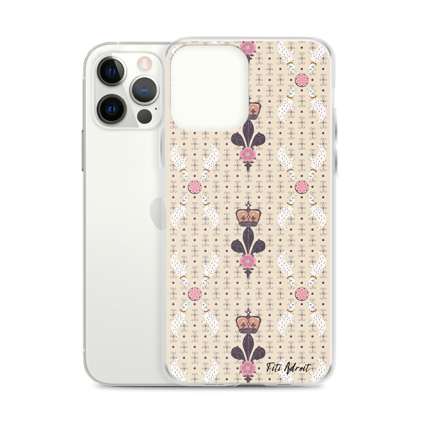 Royal_Cream_Ferret_Clear_Phonecase_iPhone