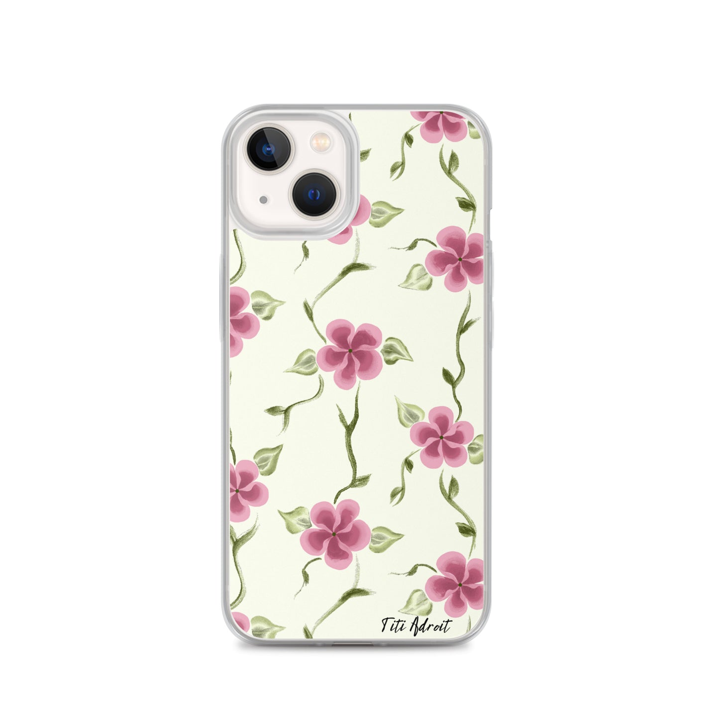 Berry_Cream_Flower_Clear_Phonecase_iPhone