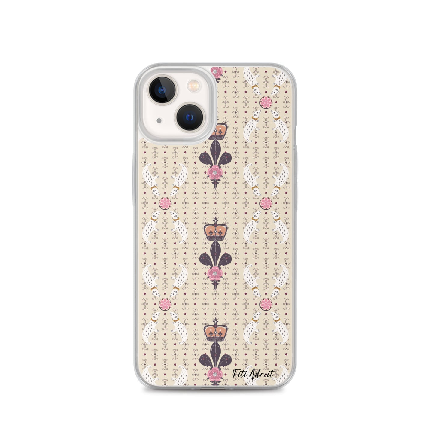 Royal_Cream_Ferret_Clear_Phonecase_iPhone