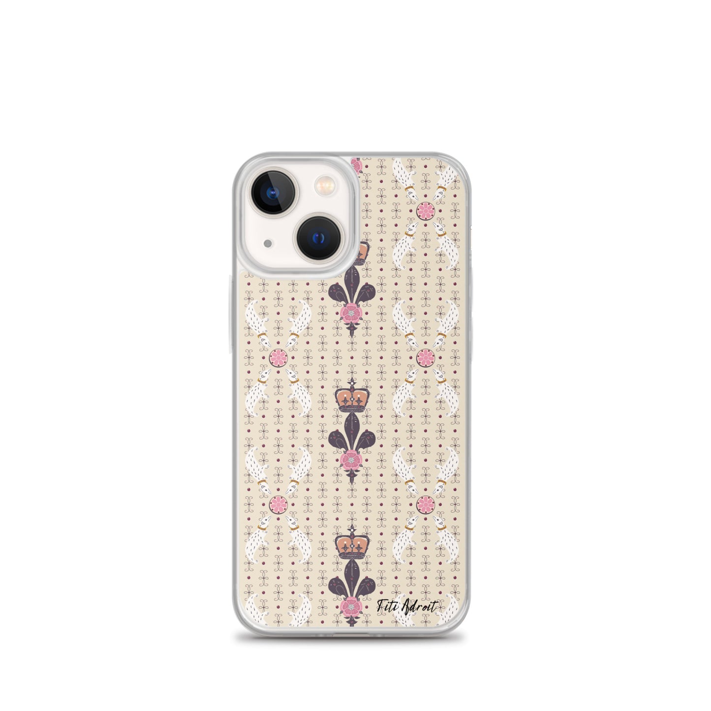 Royal_Cream_Ferret_Clear_Phonecase_iPhone