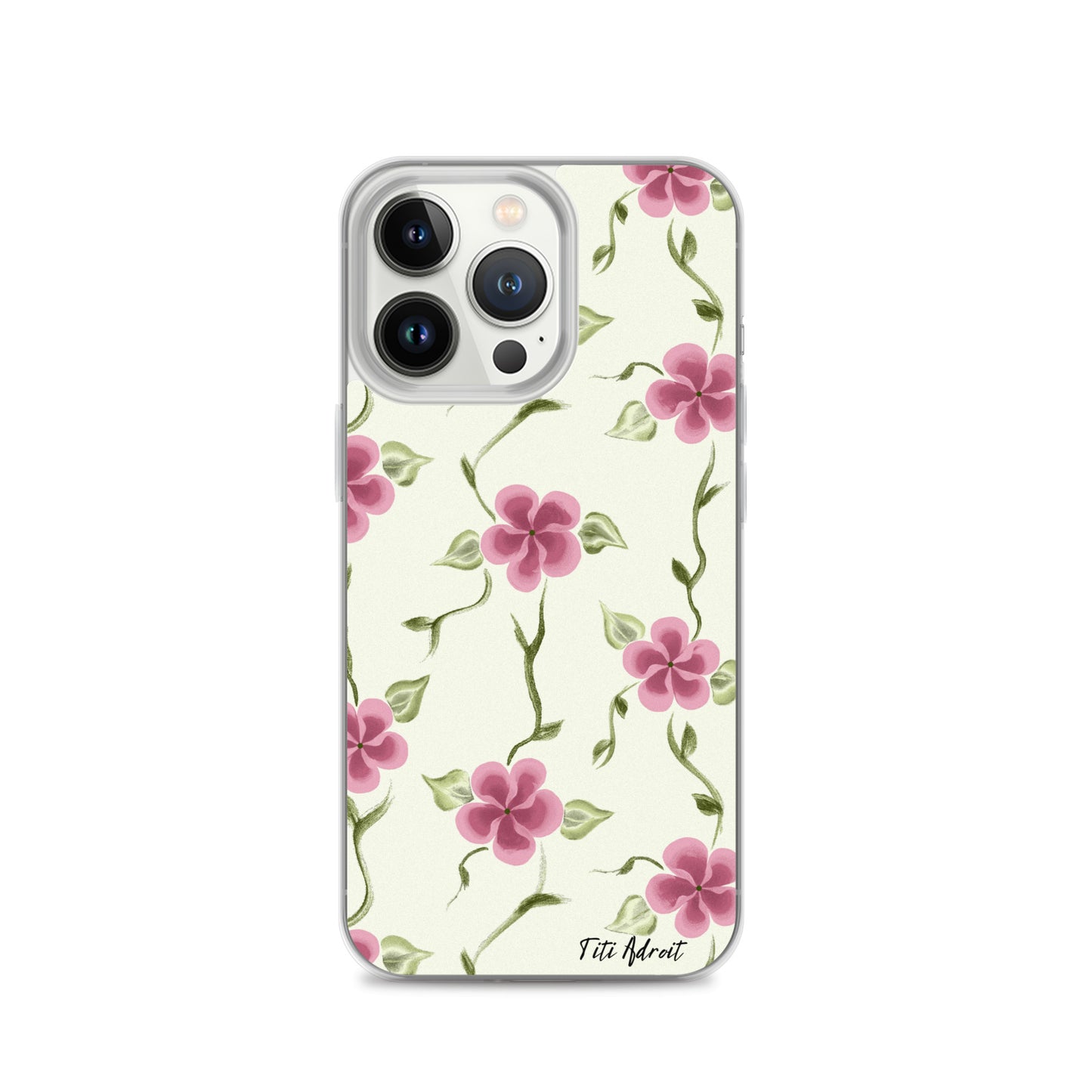Berry_Cream_Flower_Clear_Phonecase_iPhone