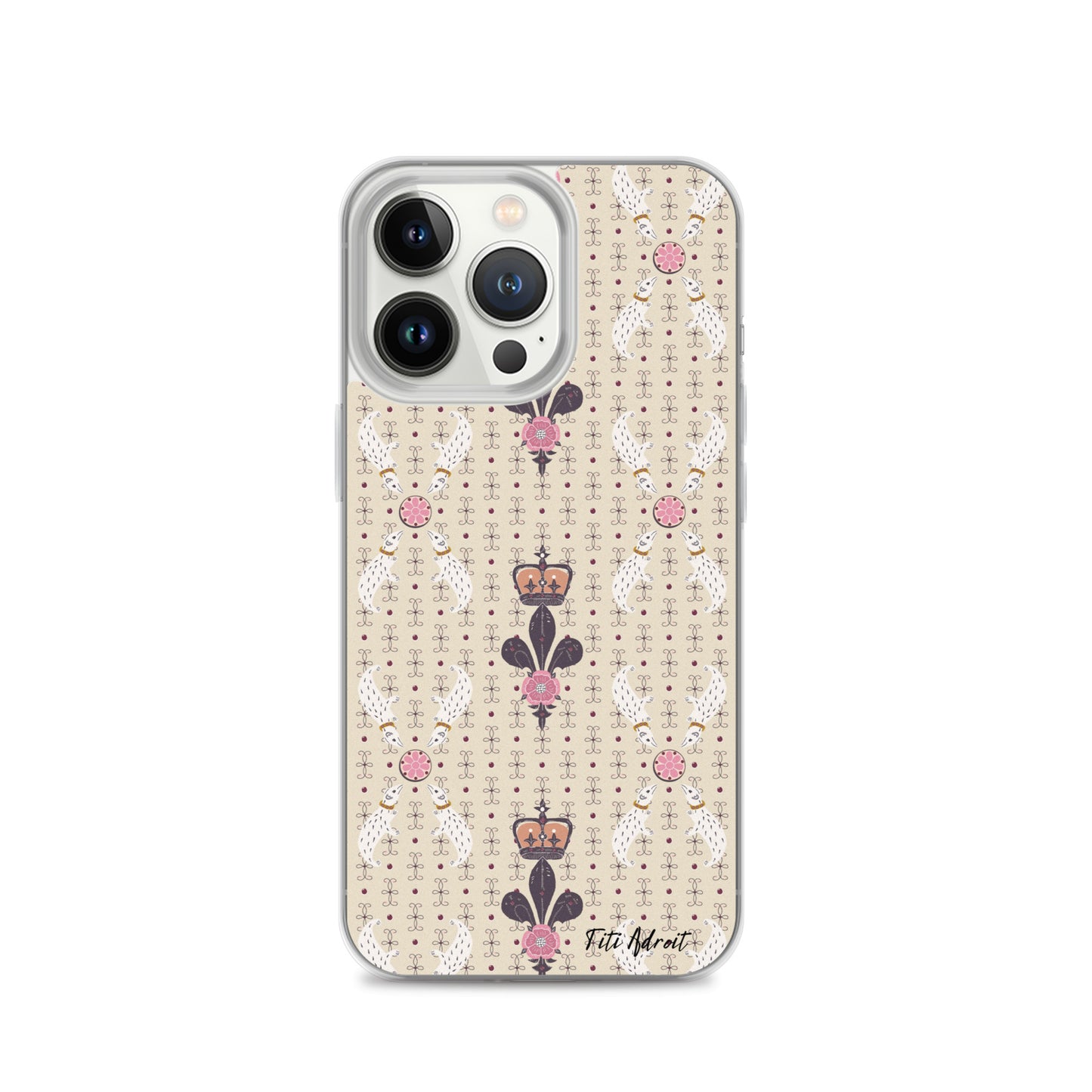 Royal_Cream_Ferret_Clear_Phonecase_iPhone