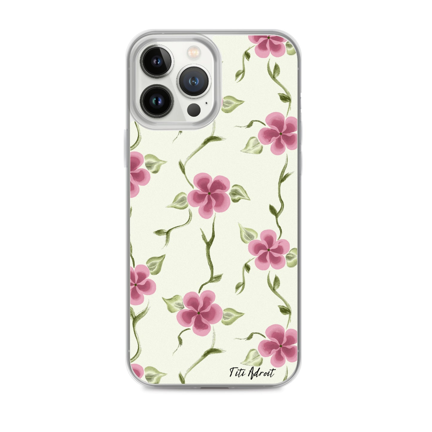 Berry_Cream_Flower_Clear_Phonecase_iPhone