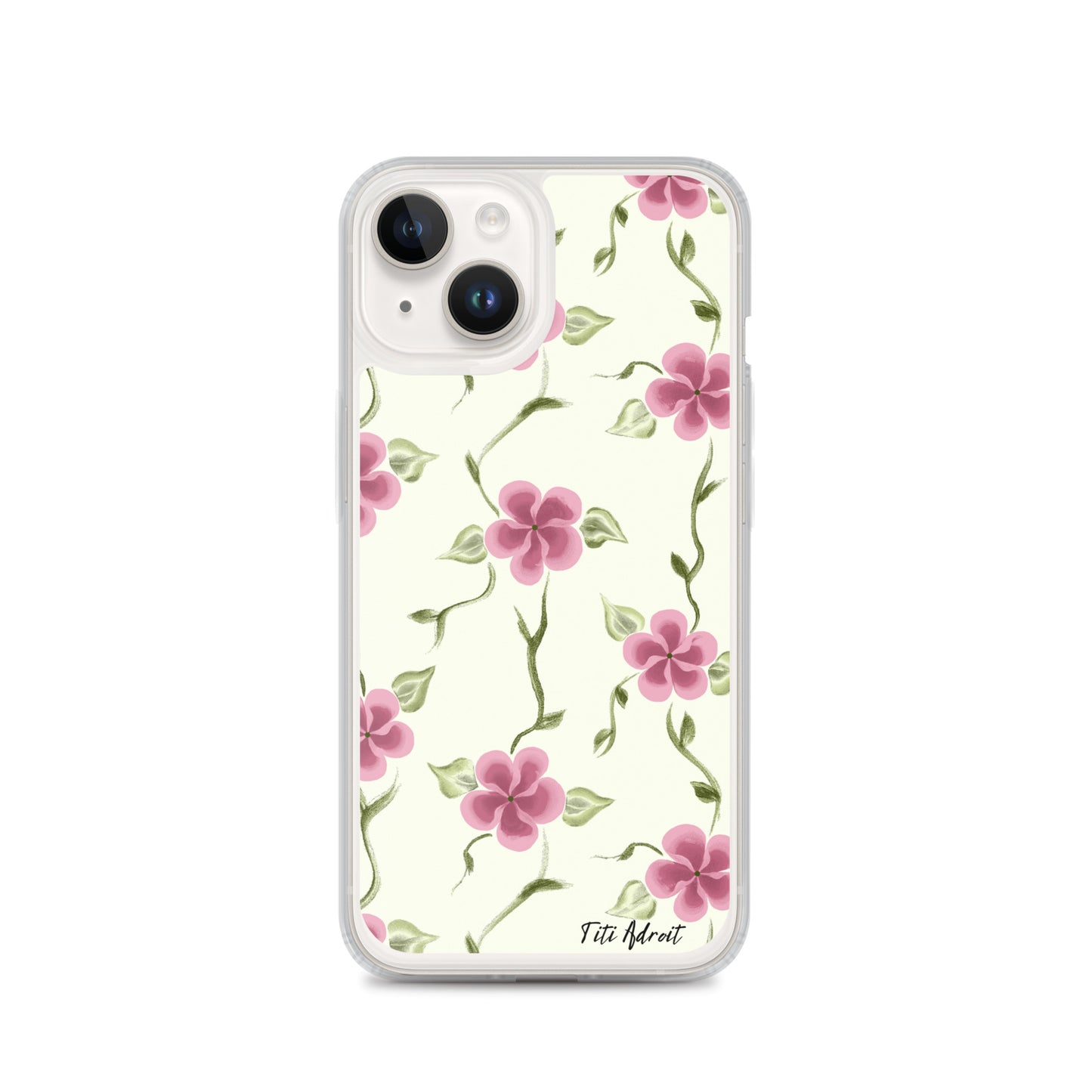 Berry_Cream_Flower_Clear_Phonecase_iPhone