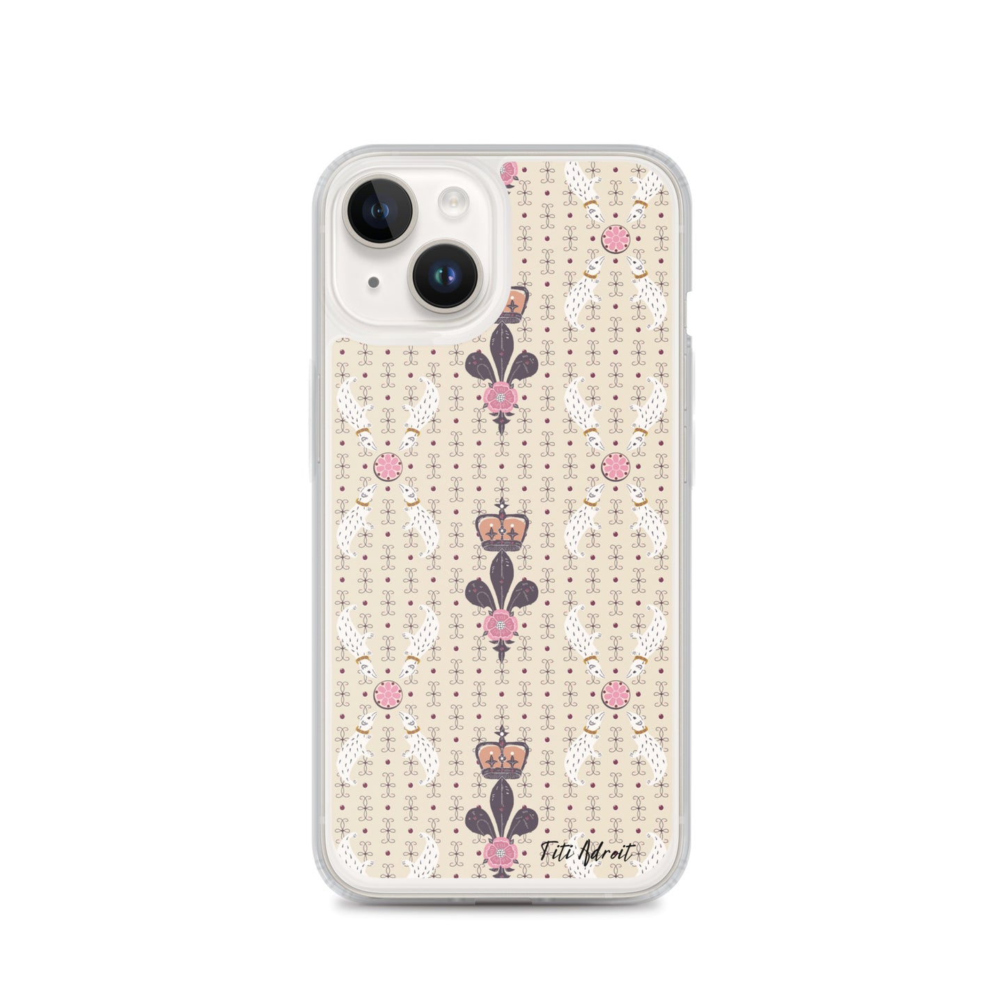 Royal_Cream_Ferret_Clear_Phonecase_iPhone