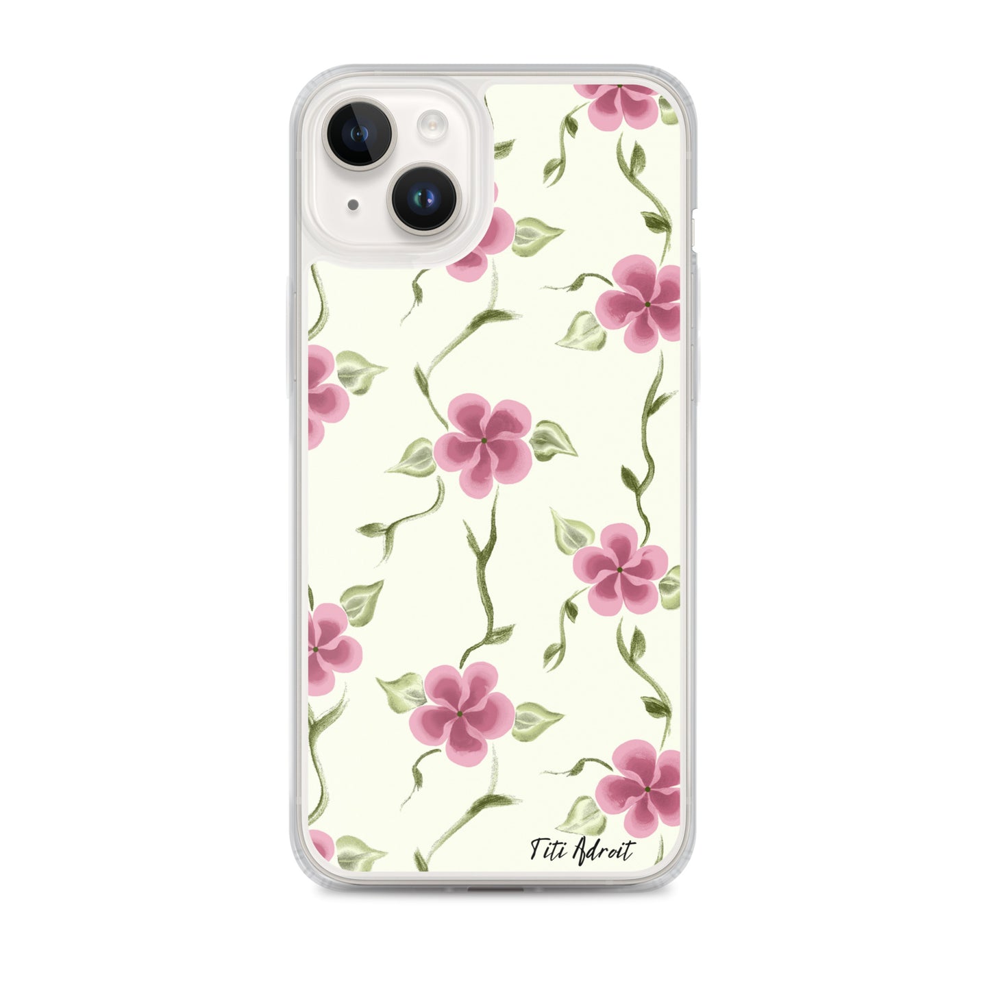 Berry_Cream_Flower_Clear_Phonecase_iPhone