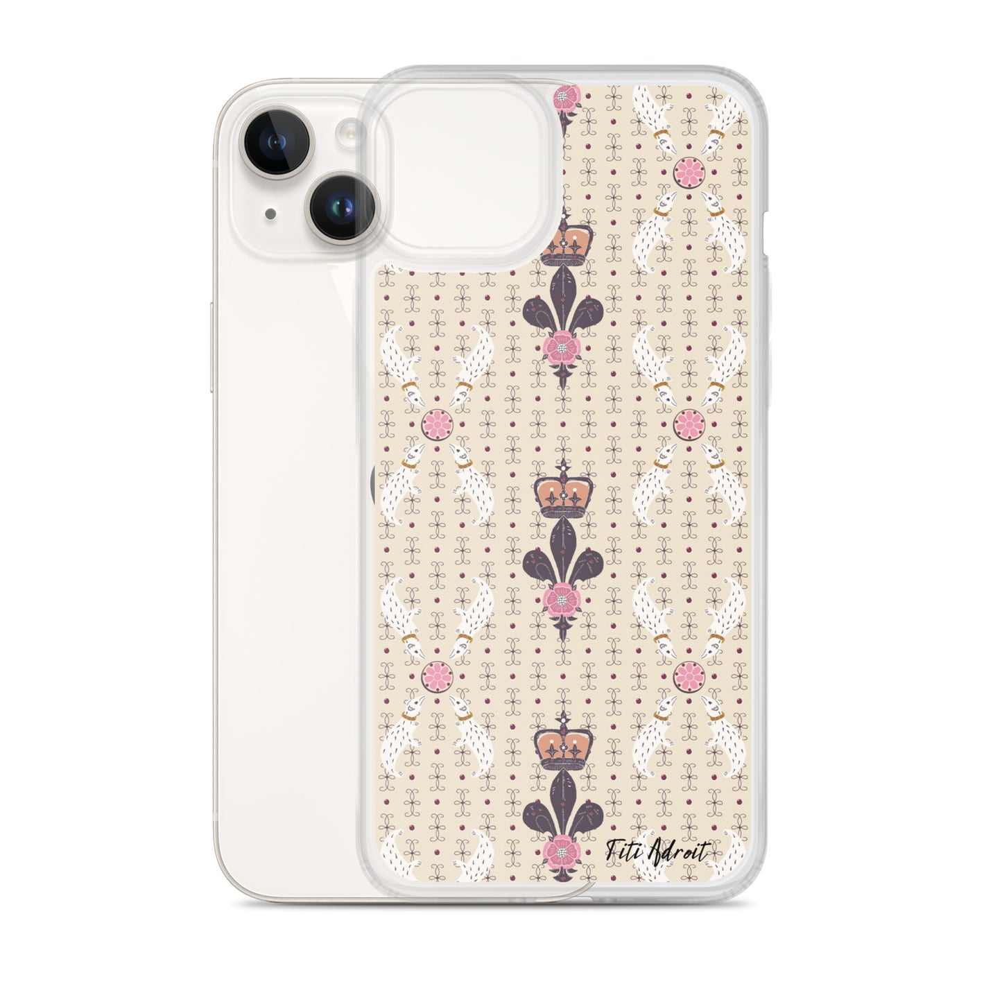 Royal_Cream_Ferret_Clear_Phonecase_iPhone
