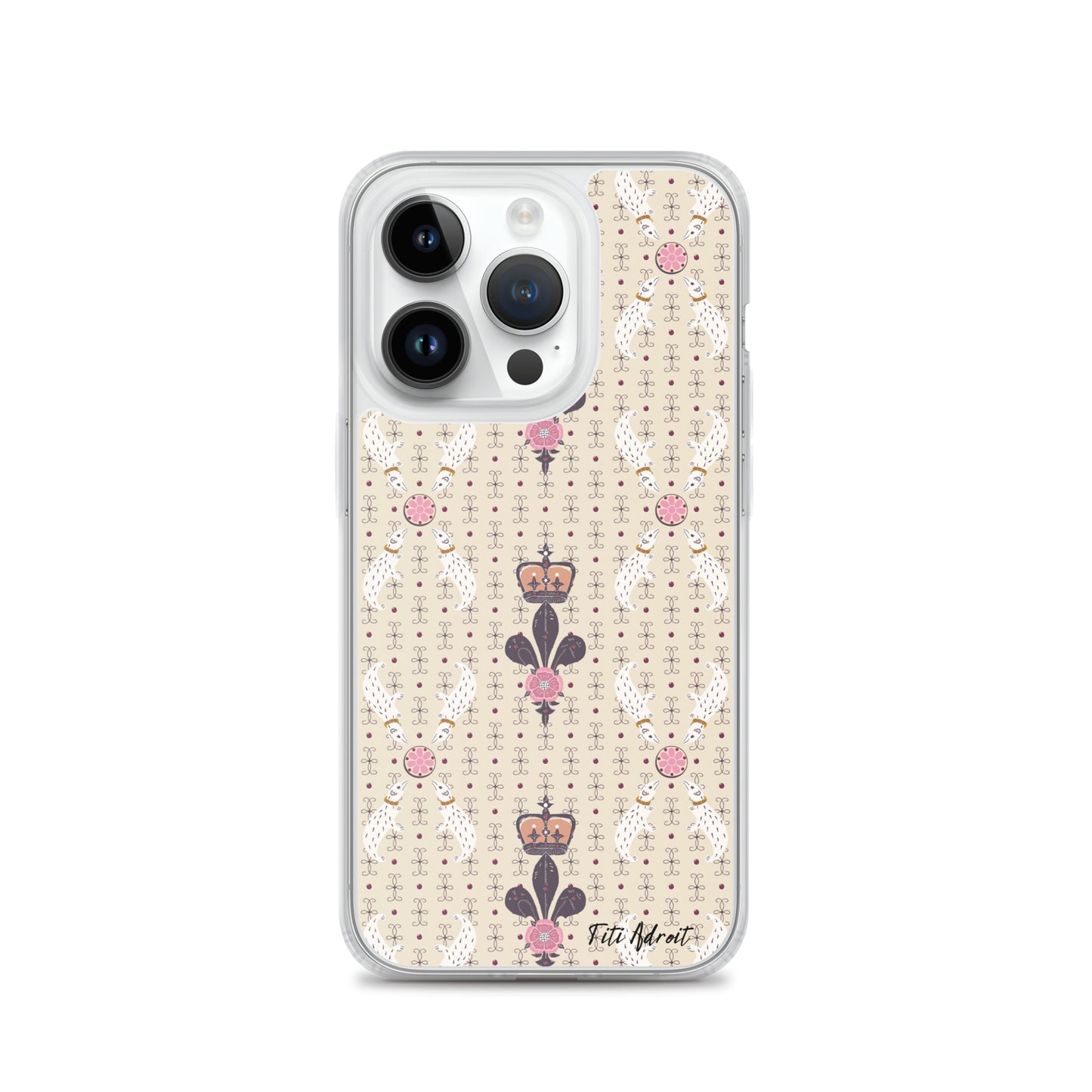 Royal_Cream_Ferret_Clear_Phonecase_iPhone