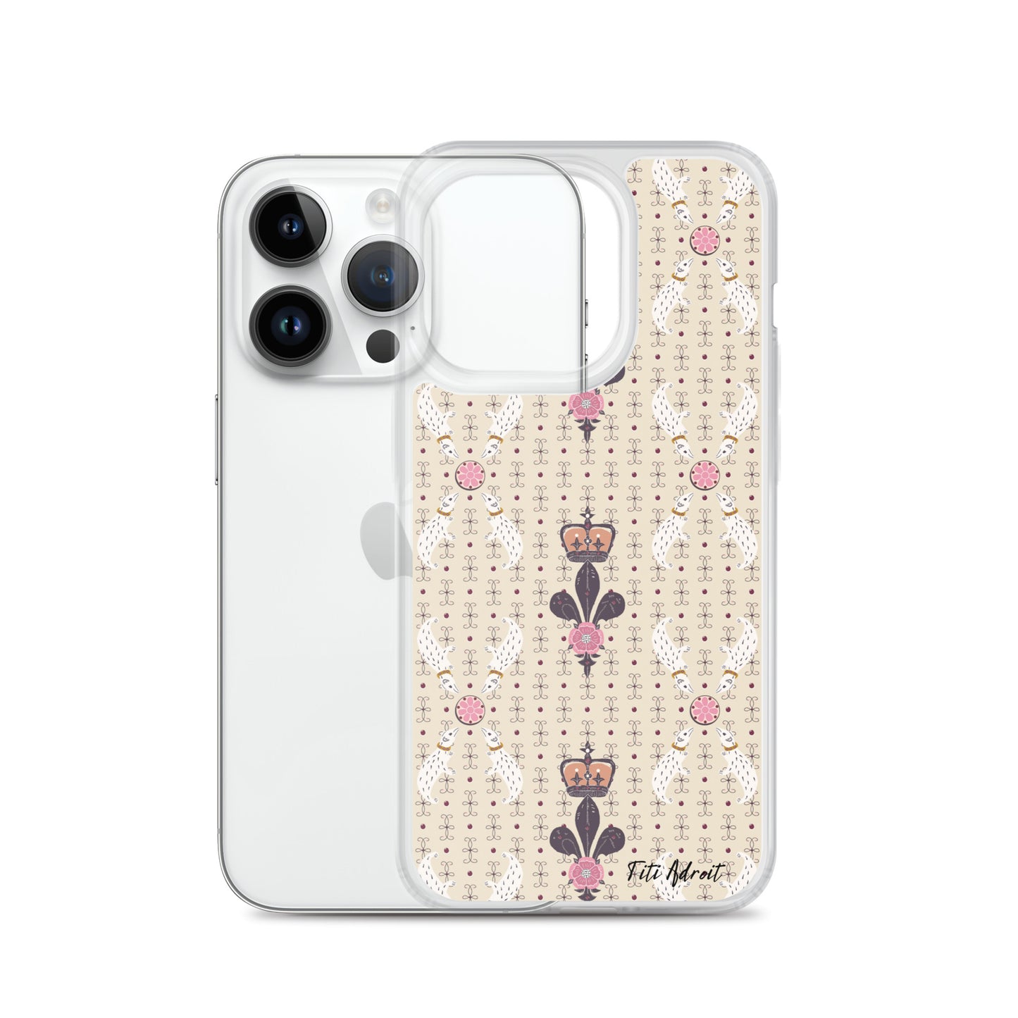 Royal_Cream_Ferret_Clear_Phonecase_iPhone