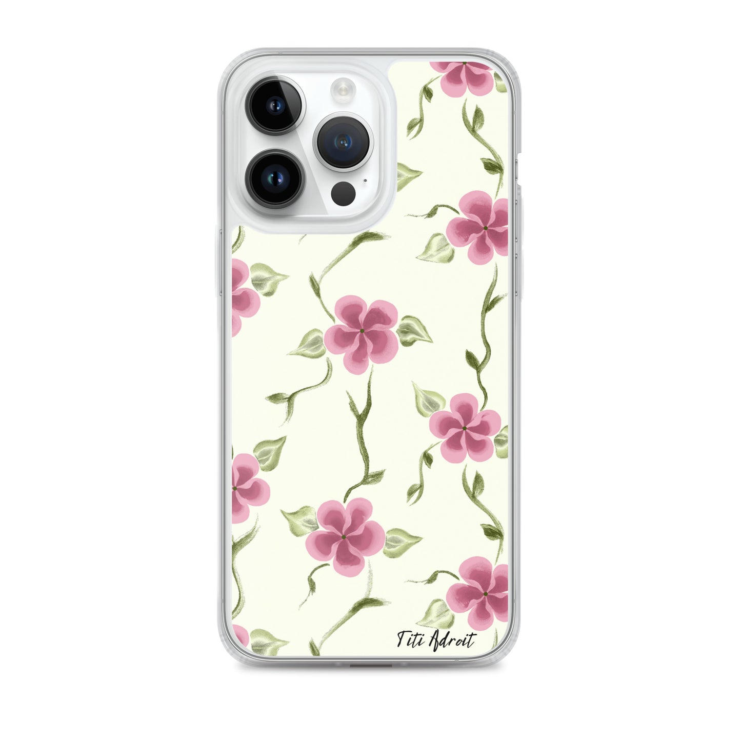 Berry_Cream_Flower_Clear_Phonecase_iPhone