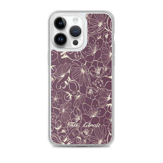 Fox_Flowers_Currant_Cream_Clear_Phonecase_iPhone