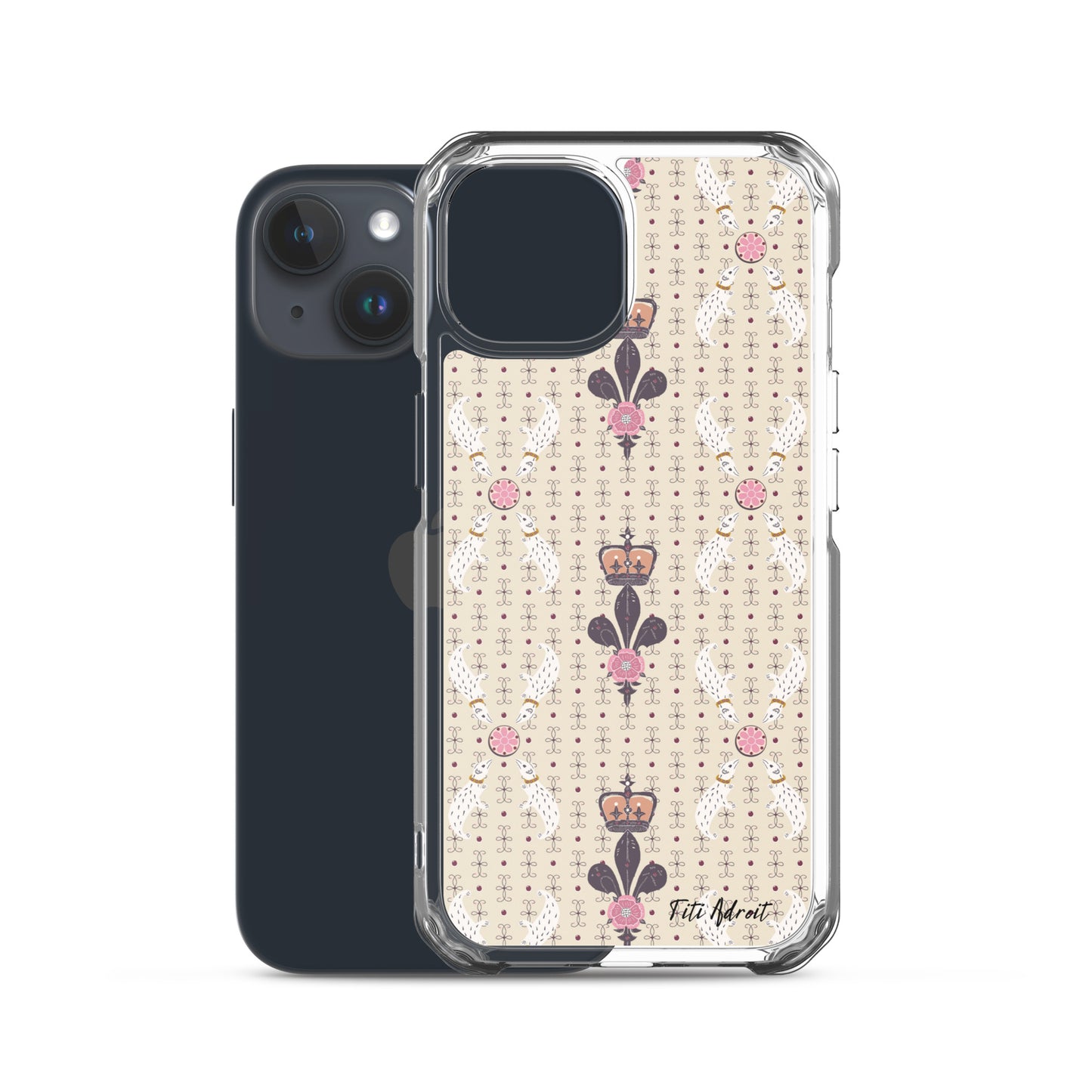Royal_Cream_Ferret_Clear_Phonecase_iPhone