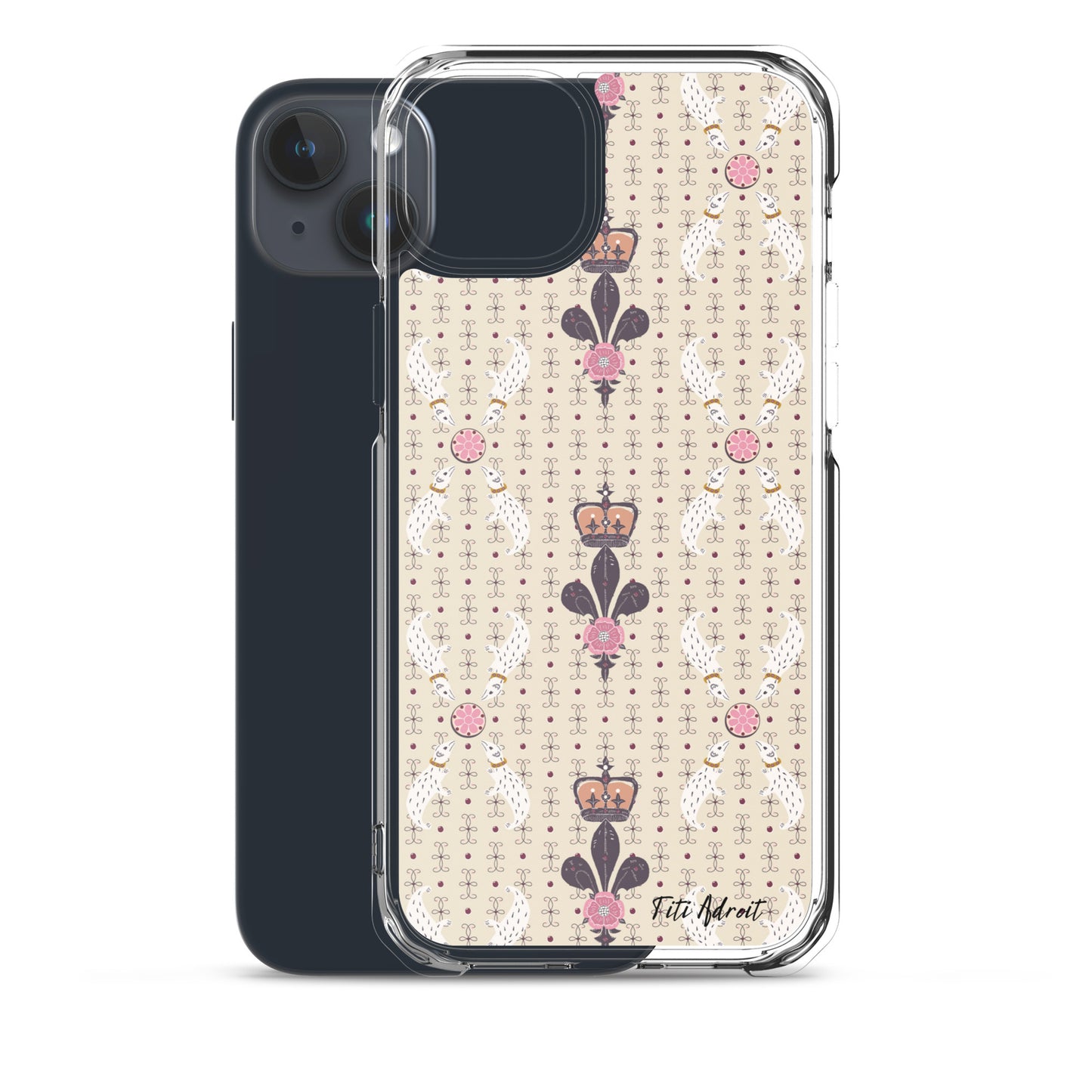 Royal_Cream_Ferret_Clear_Phonecase_iPhone