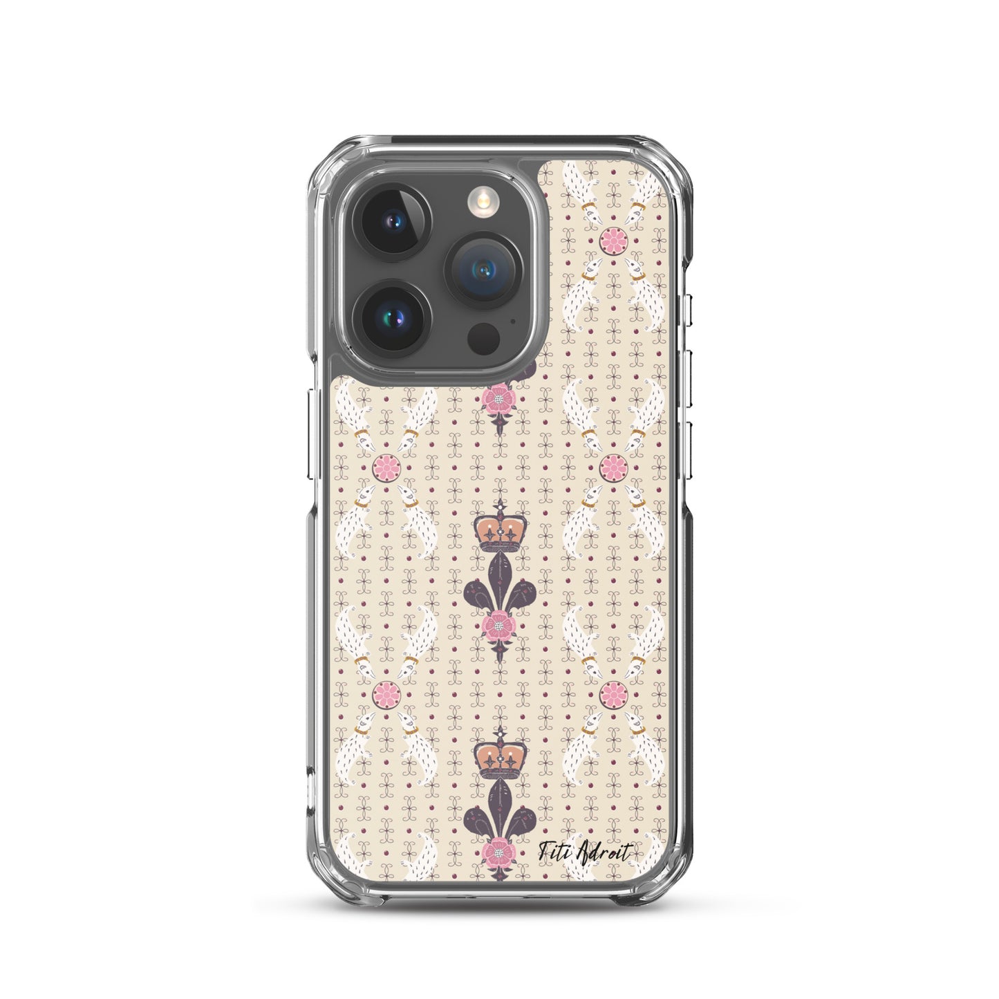 Royal_Cream_Ferret_Clear_Phonecase_iPhone