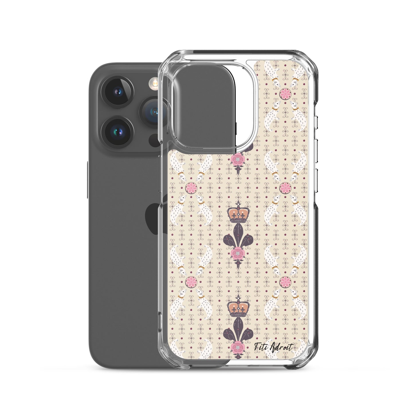 Royal_Cream_Ferret_Clear_Phonecase_iPhone