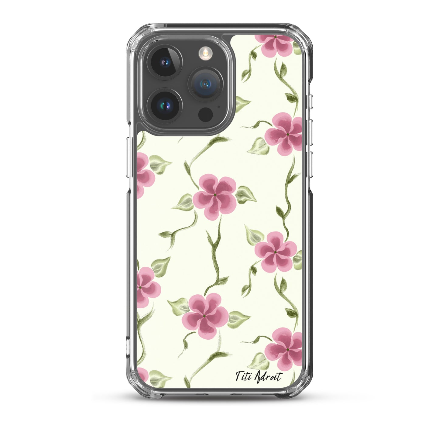 Berry_Cream_Flower_Clear_Phonecase_iPhone