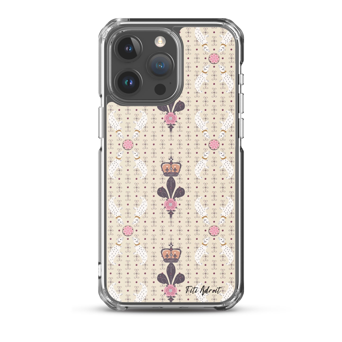 Royal_Cream_Ferret_Clear_Phonecase_iPhone