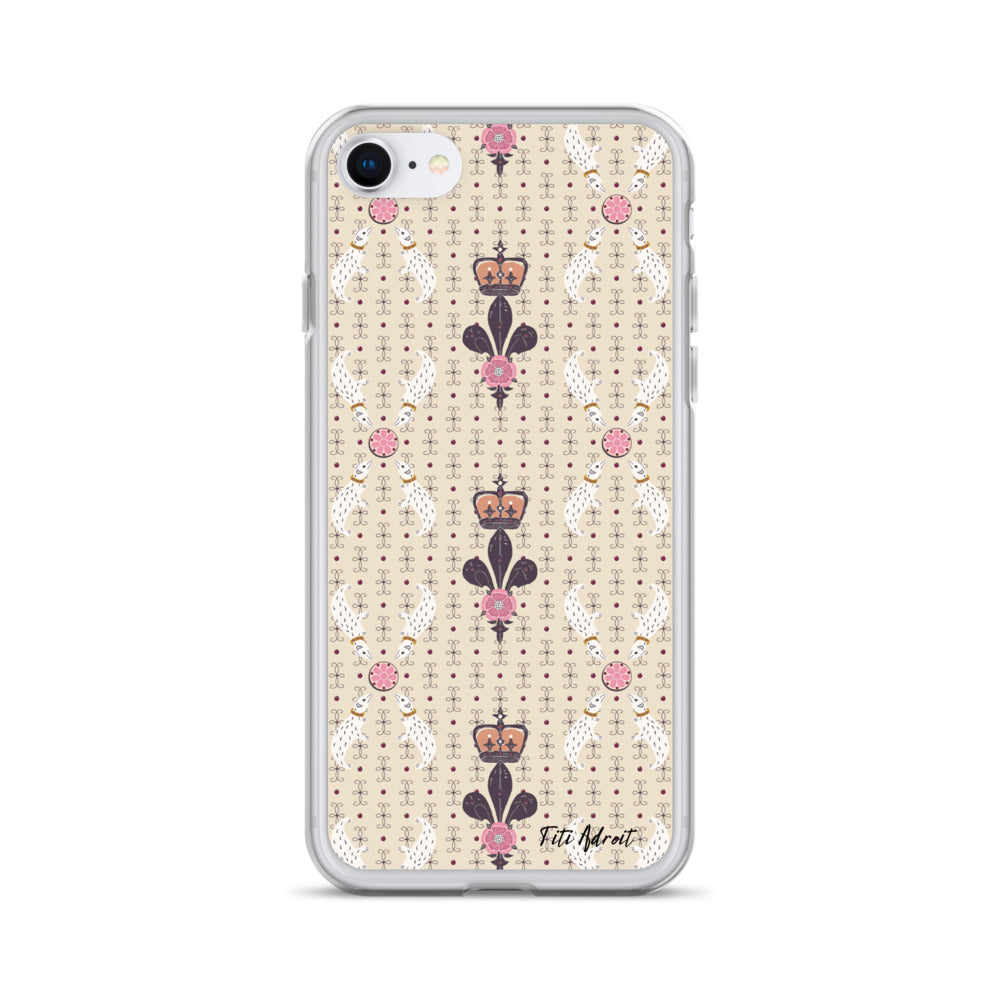 Royal_Cream_Ferret_Clear_Phonecase_iPhone