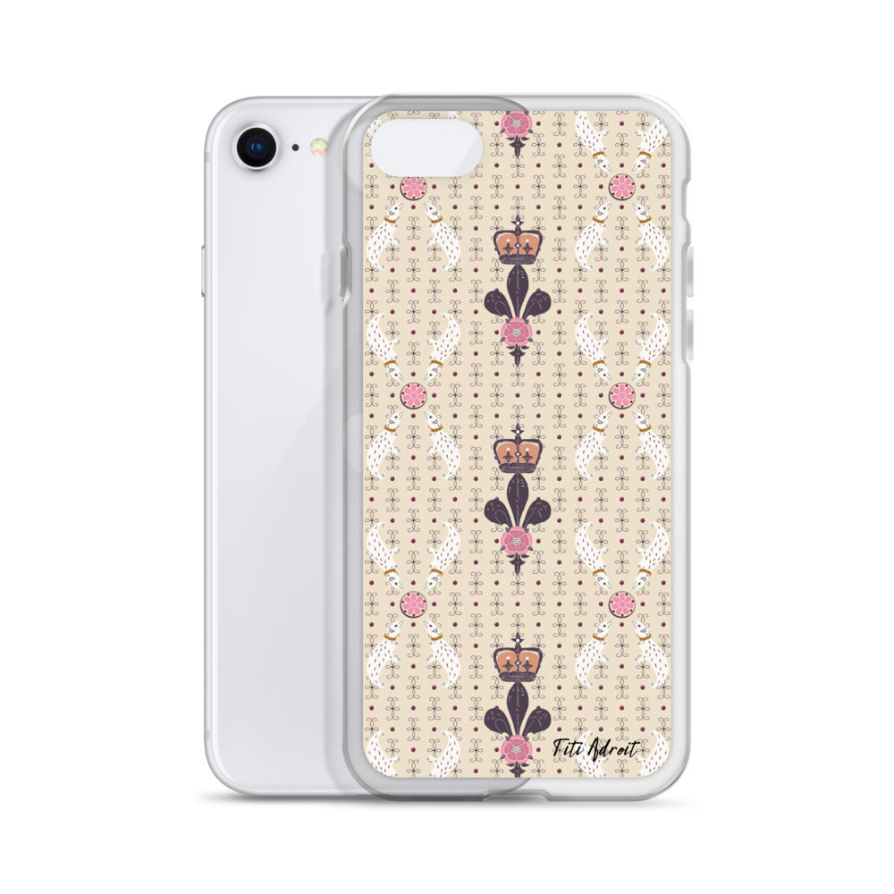 Royal_Cream_Ferret_Clear_Phonecase_iPhone
