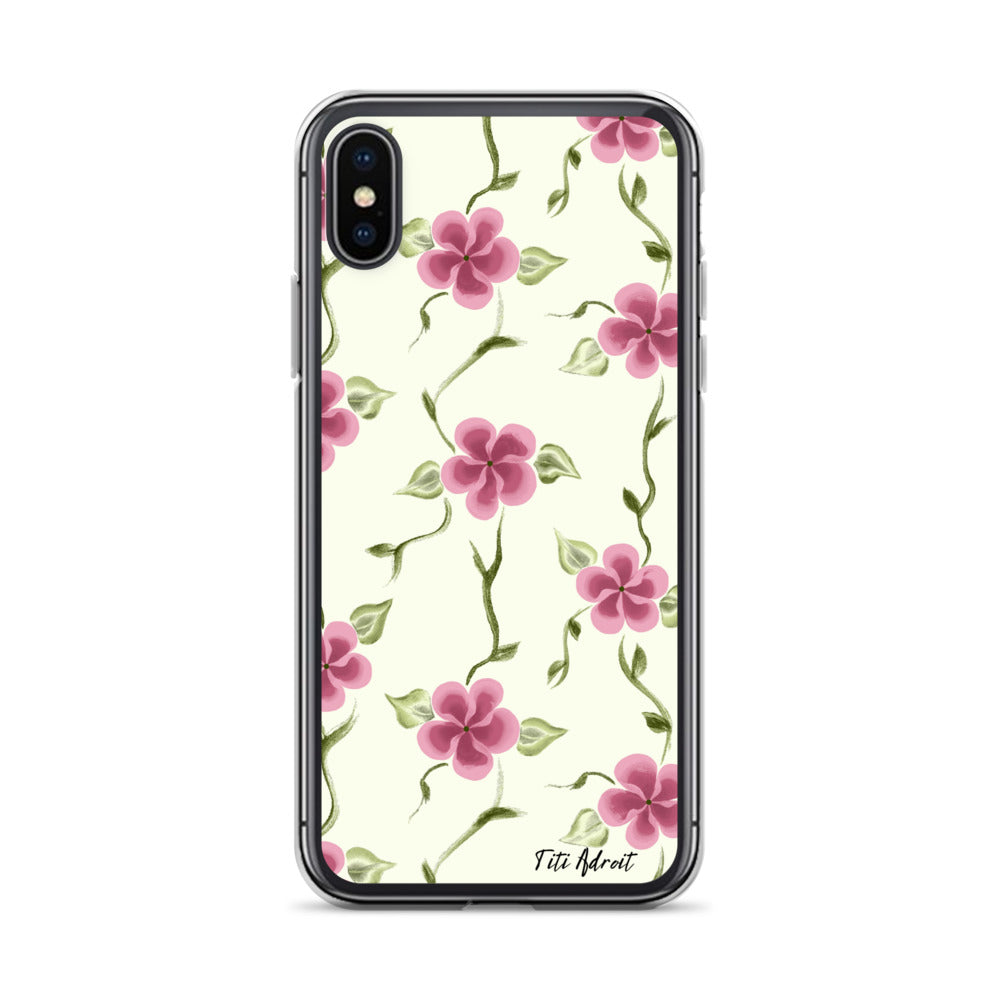 Berry_Cream_Flower_Clear_Phonecase_iPhone