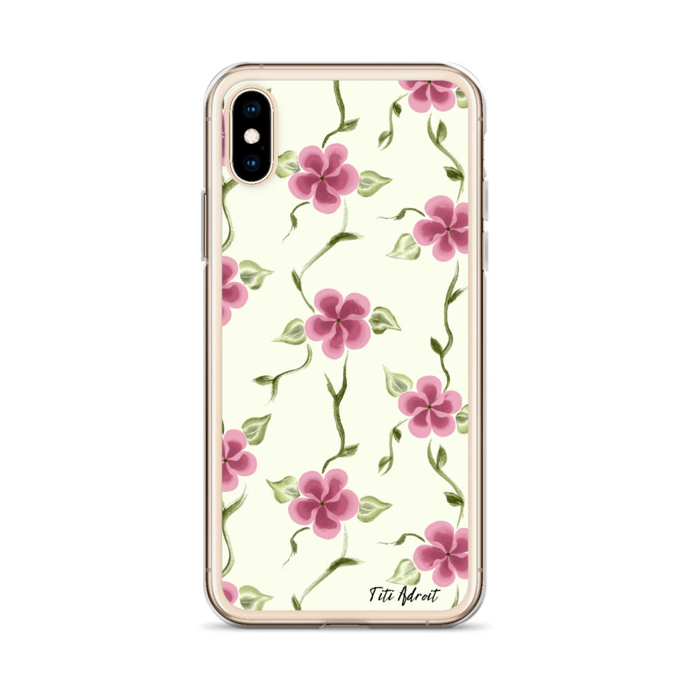 Berry_Cream_Flower_Clear_Phonecase_iPhone