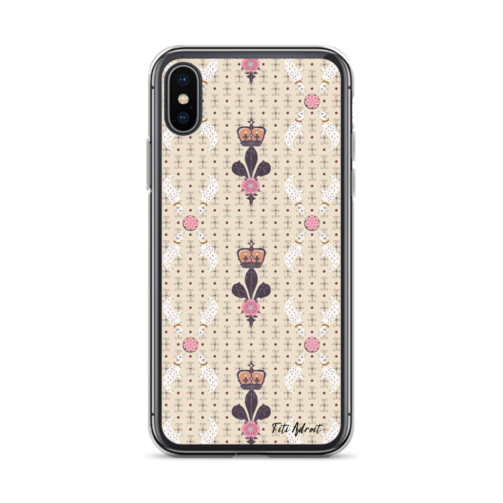 Royal_Cream_Ferret_Clear_Phonecase_iPhone