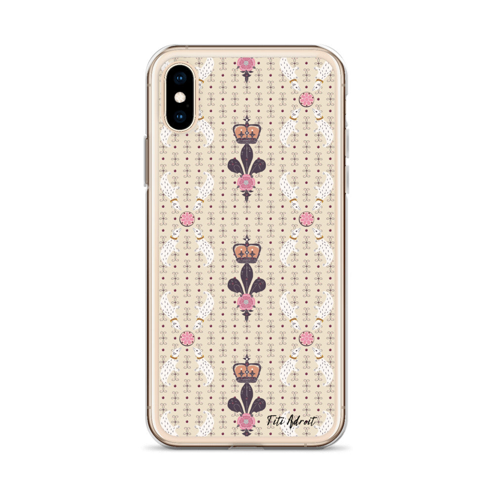 Royal_Cream_Ferret_Clear_Phonecase_iPhone