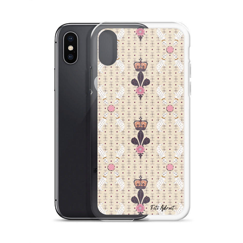 Royal_Cream_Ferret_Clear_Phonecase_iPhone