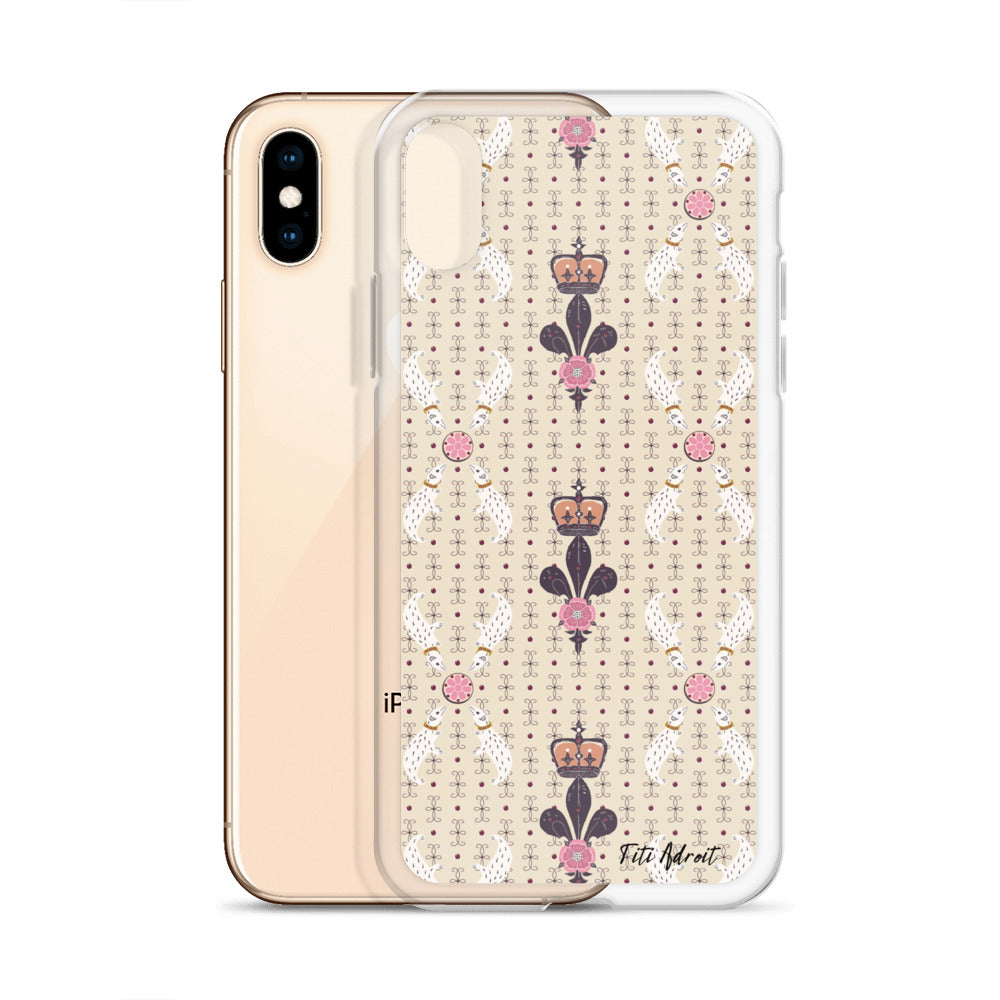 Royal_Cream_Ferret_Clear_Phonecase_iPhone