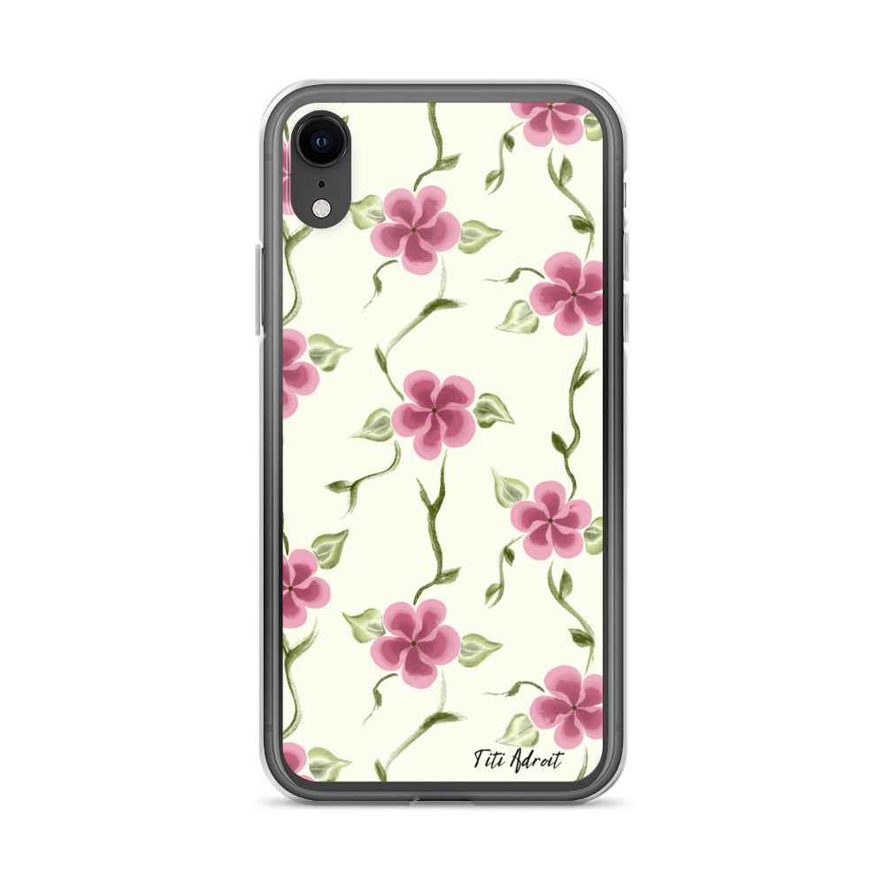 Berry_Cream_Flower_Clear_Phonecase_iPhone