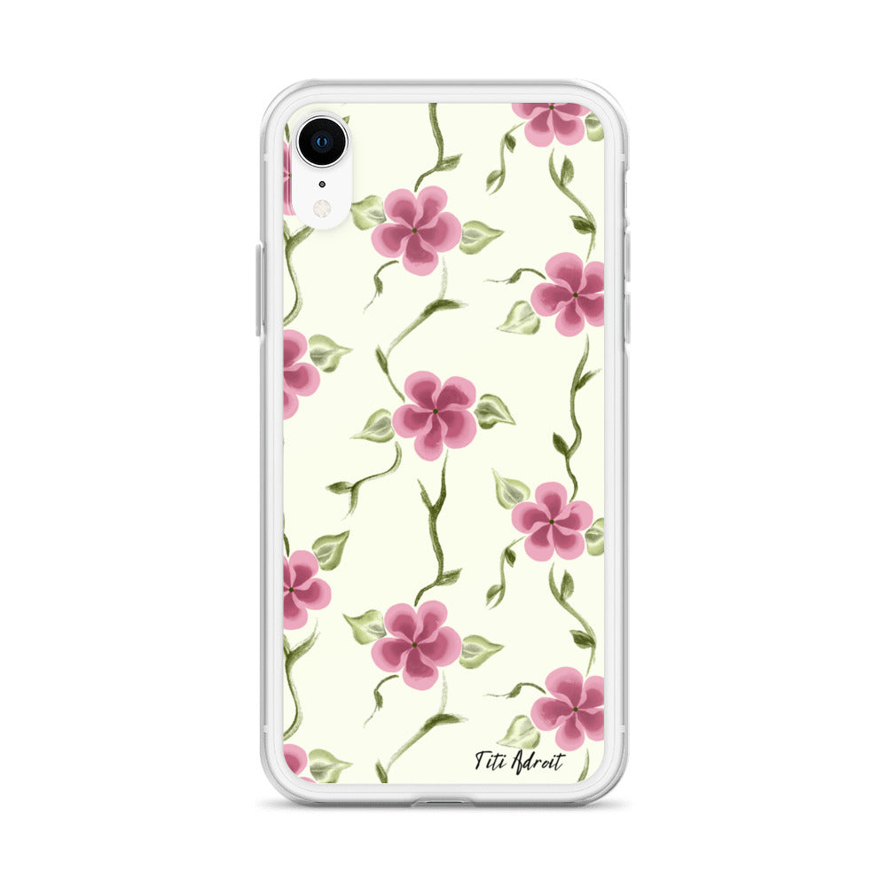 Berry_Cream_Flower_Clear_Phonecase_iPhone