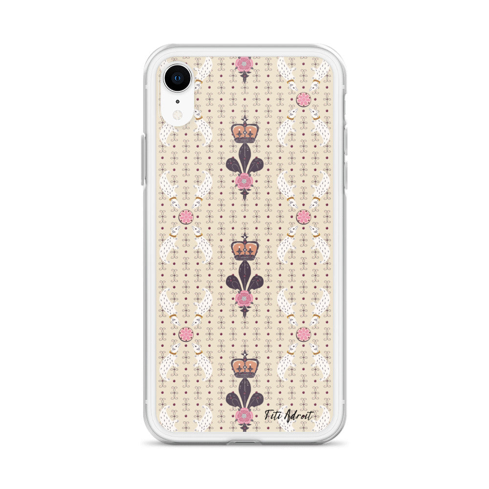 Royal_Cream_Ferret_Clear_Phonecase_iPhone