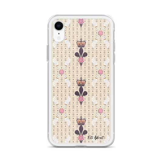 Royal_Cream_Ferret_Clear_Phonecase_iPhone