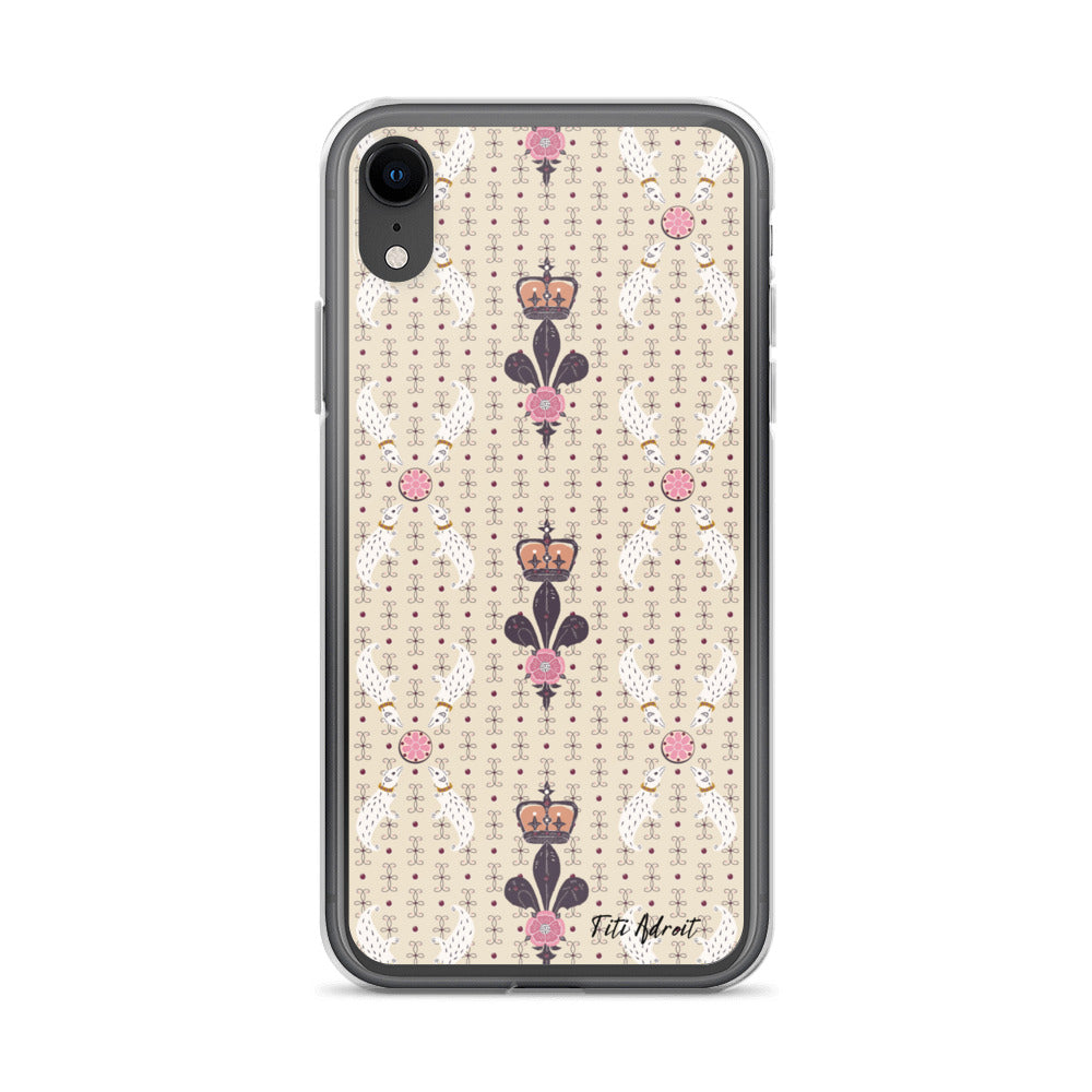 Royal_Cream_Ferret_Clear_Phonecase_iPhone