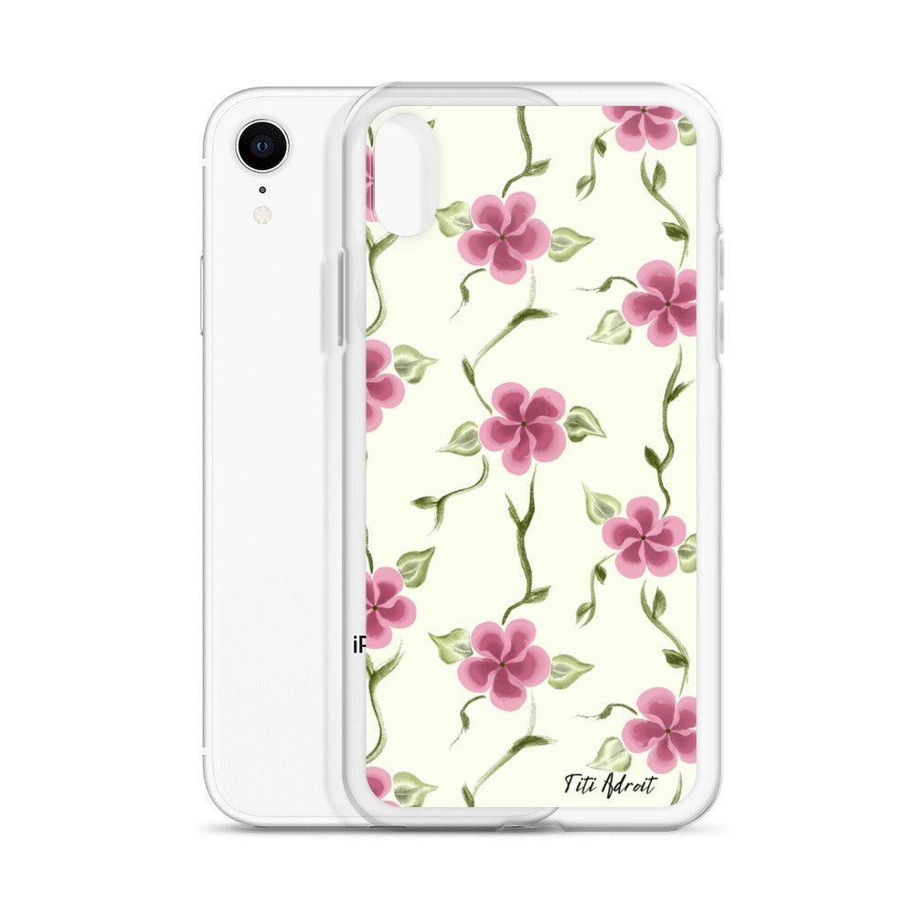 Berry_Cream_Flower_Clear_Phonecase_iPhone