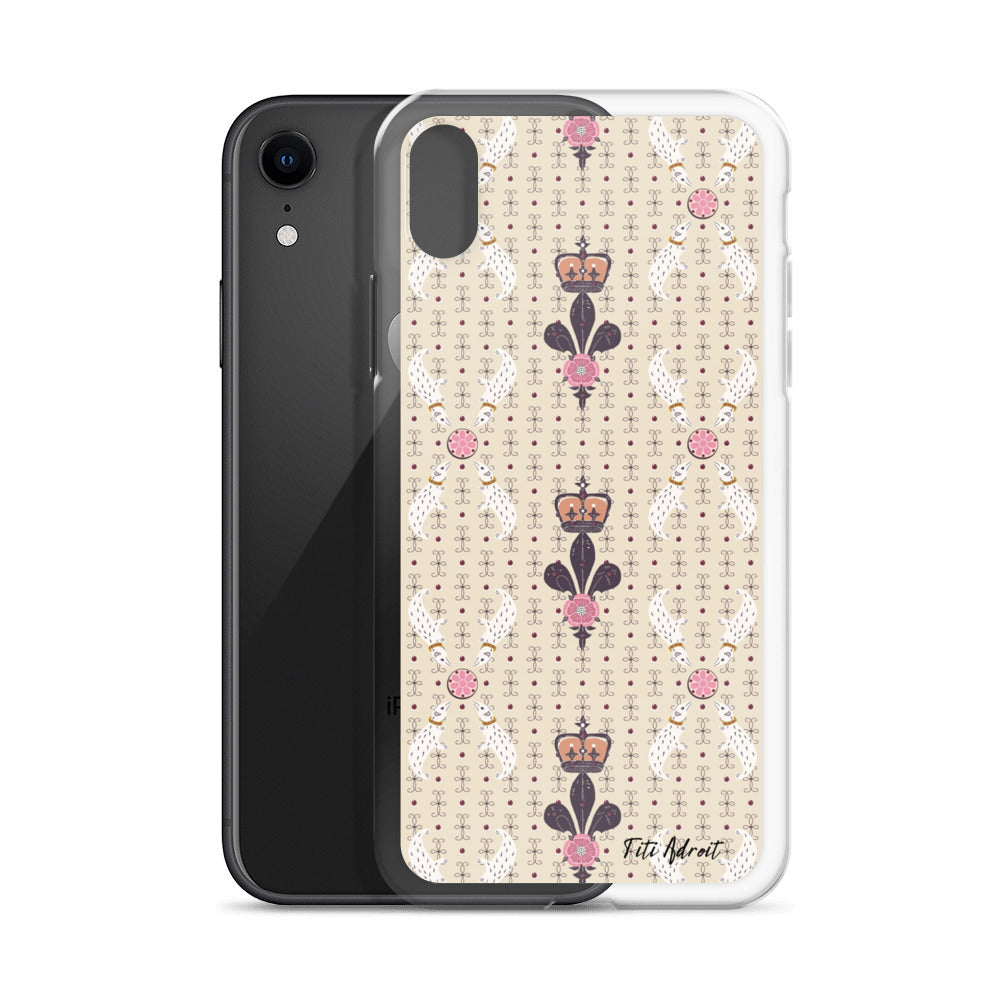 Royal_Cream_Ferret_Clear_Phonecase_iPhone