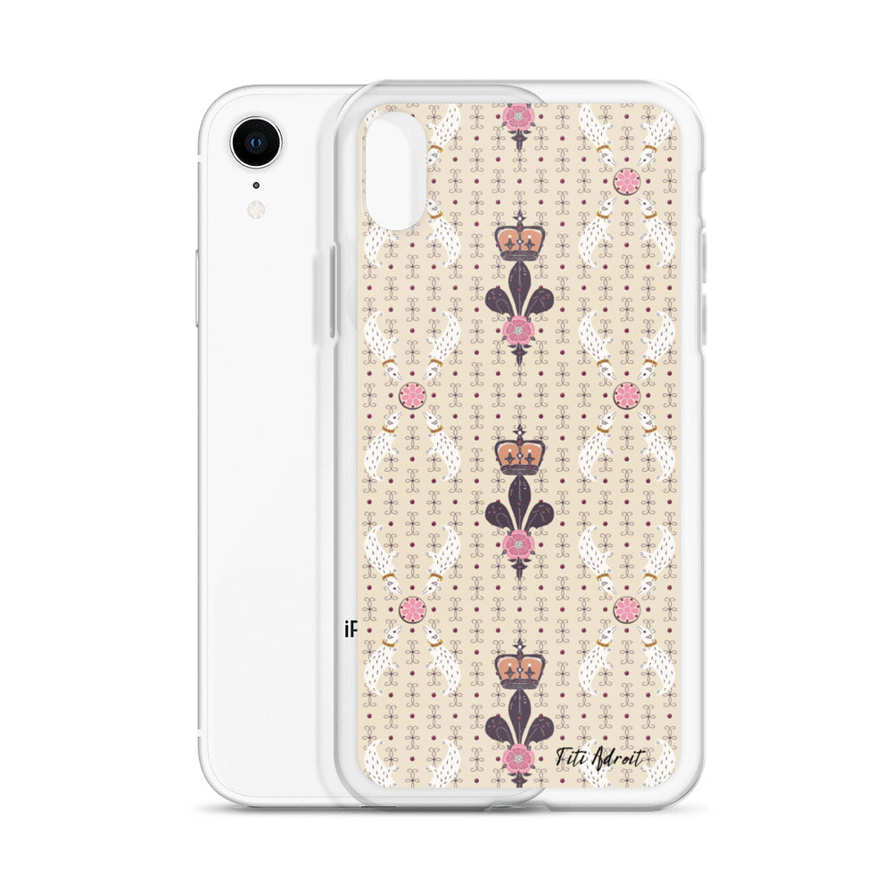 Royal_Cream_Ferret_Clear_Phonecase_iPhone