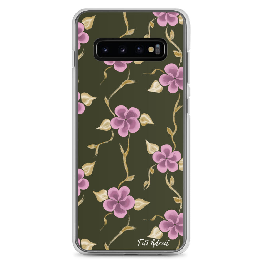 Brunnette_Grape_Flower_Clear_Phonecase_Samsung