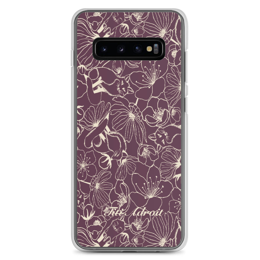 Fox_Flowers_Currant_Cream_Clear_Phonecase_Samsung
