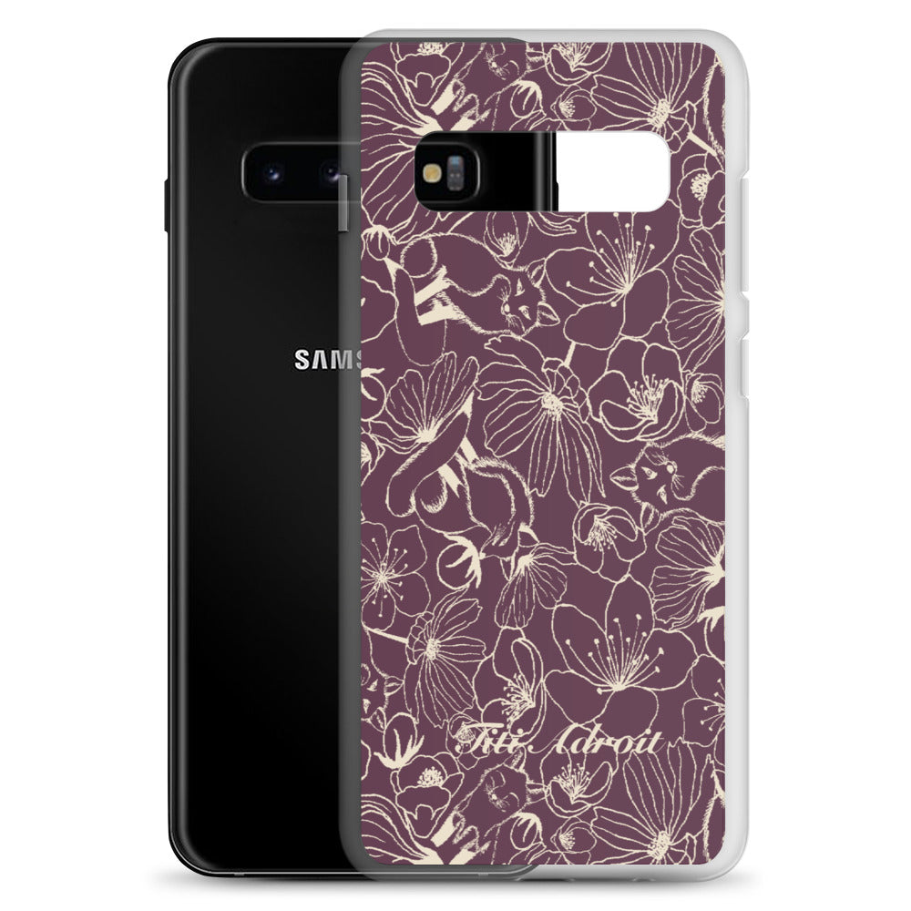Fox_Flowers_Currant_Cream_Clear_Phonecase_Samsung